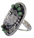 Genuine Sterling Silver Turquoise Eagle Ring Size 4-1/4 RX80376